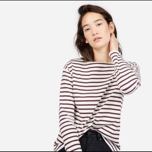 Everlane Heavyweight Striped Tee Boatneck